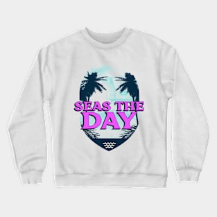 Seas The Day Beach Crewneck Sweatshirt